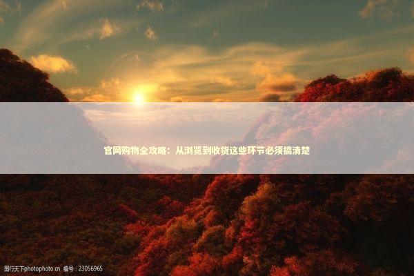 官网购物全攻略:从浏览到收货这些环节必须搞清楚 官网购物全攻略:从浏览到收货这些环节必须搞清楚 时尚用品